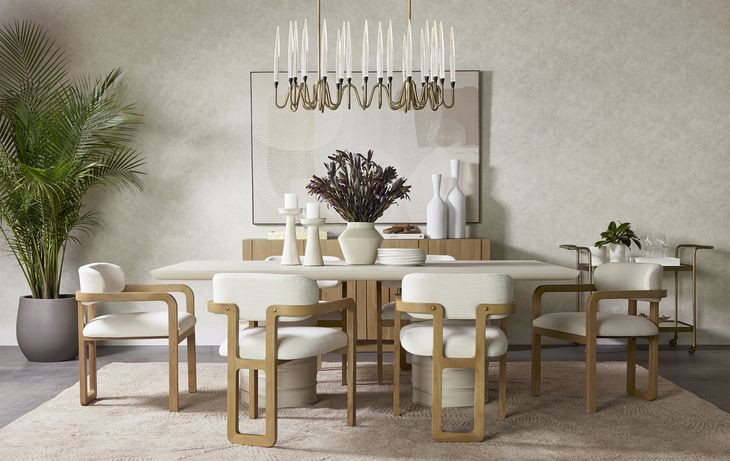 Alanya Cream Rectangular Dining Table
