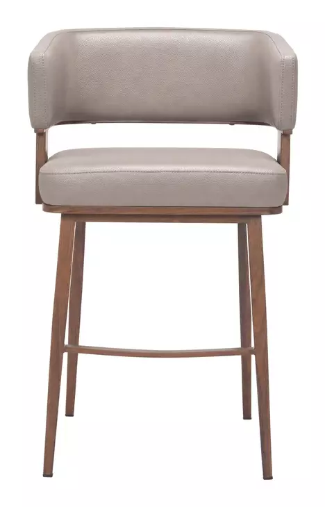 Poise Brown Upholstered Counter Height Stool