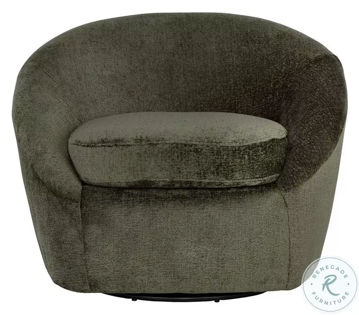 Bliss Bergen Olive Swivel Lounge Chair