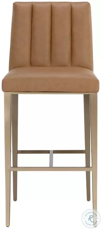 Wilbur Milliken Cognac Bar Stool
