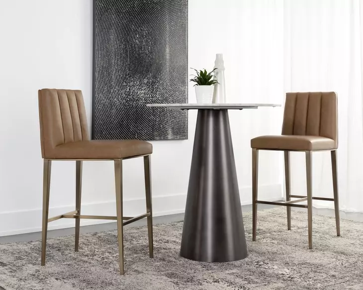 Wilbur Milliken Cognac Bar Stool