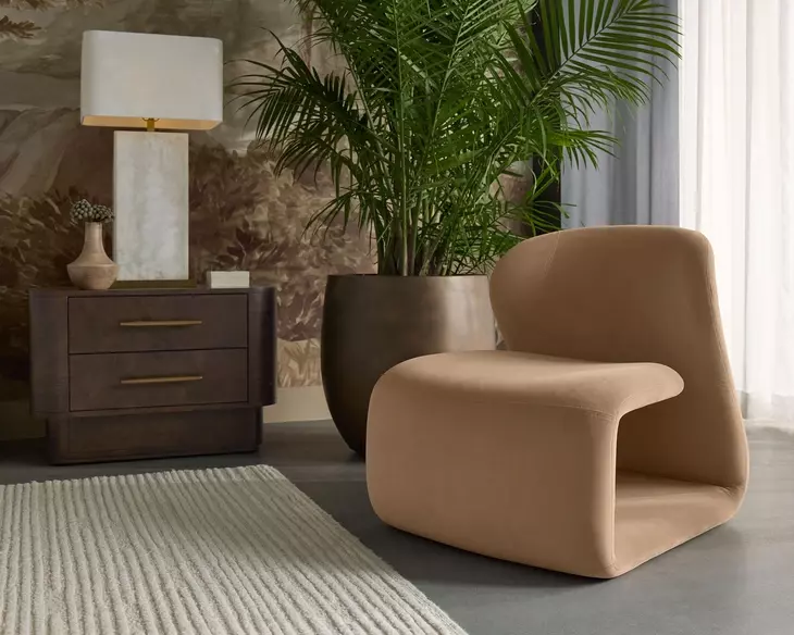 Sophiene Kona Camel Lounge Chair
