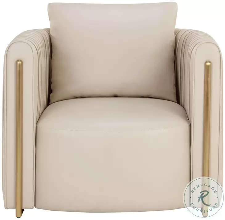 Alix Napa Beige Lounge Chair