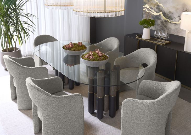 Anaya Altro Cappuccino Dining Arm Chair