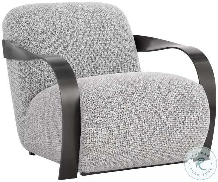 Sonetta Helios Check Black Lounge Chair