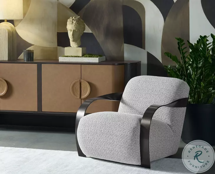 Sonetta Helios Check Black Lounge Chair