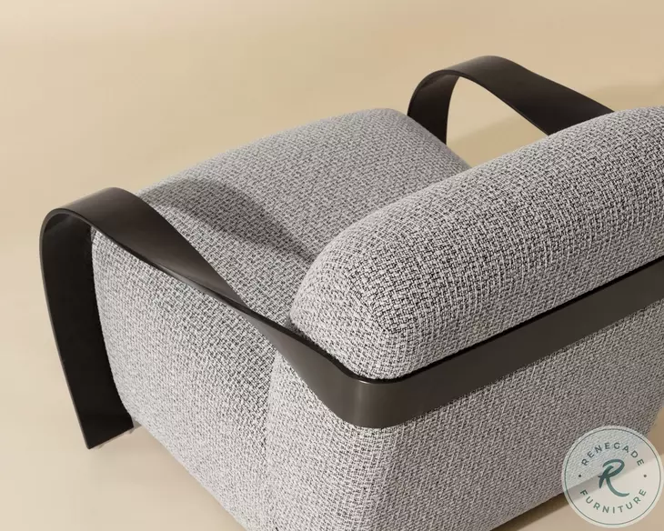 Sonetta Helios Check Black Lounge Chair