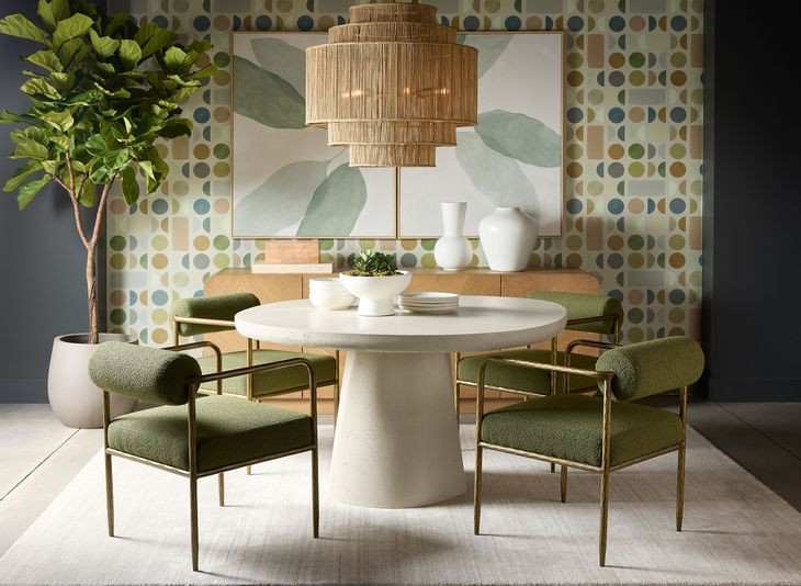 Celica Summer Sand 55" Outdoor Dining Table