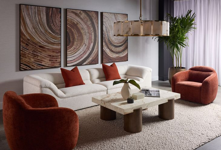 Gladys Dove Cream Sofa