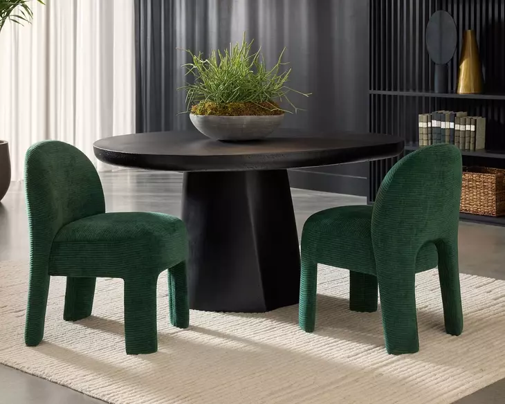 Celica Black 55" Outdoor Dining Table