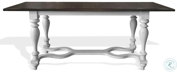 Hearthwood Haven White 84" Extendable Rectangular Counter Height Dining Table