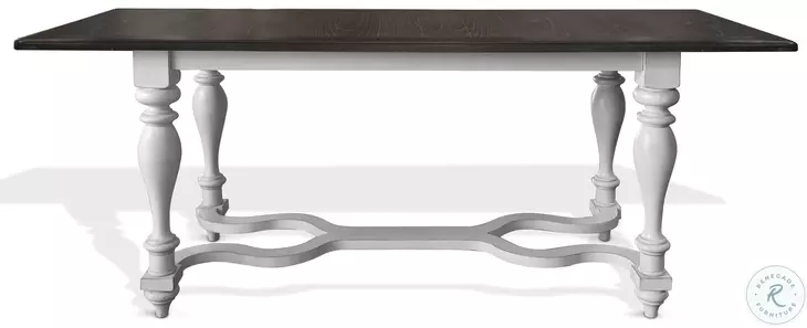Hearthwood Haven White 84" Extendable Rectangular Counter Height Dining Table