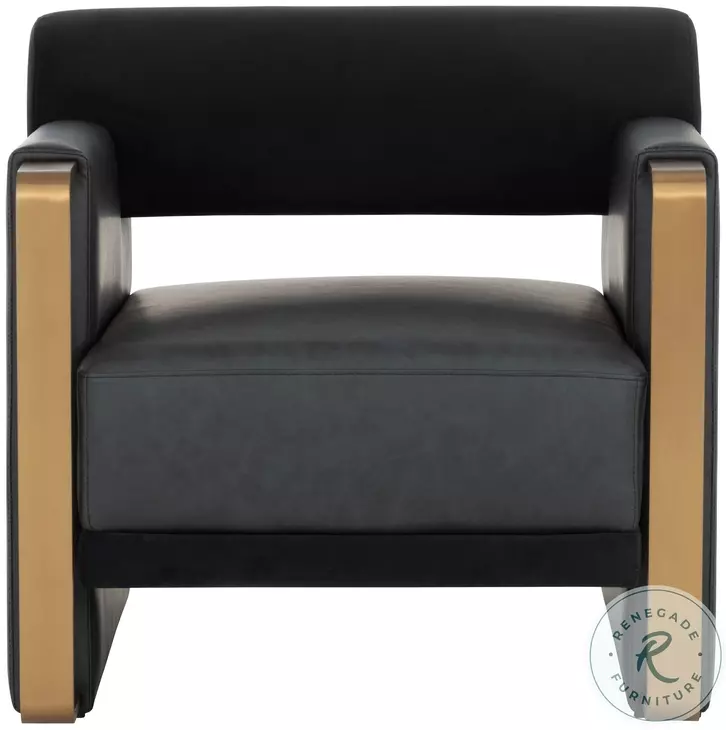 Edgar Bravo Black And Abbington Black Lounge Chair