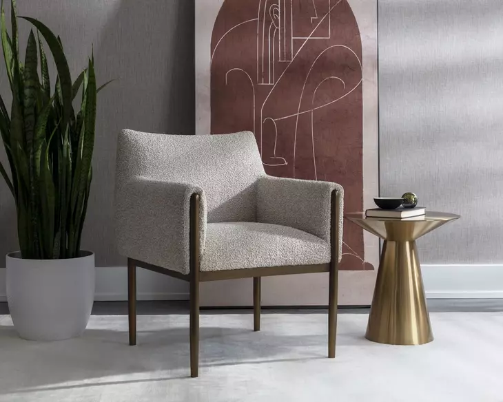 Carmel Gold Side Table