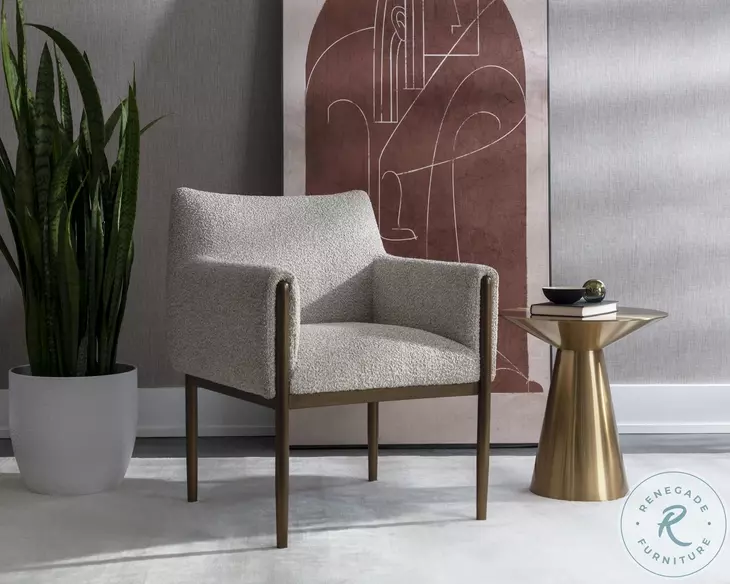 Olevia Santa Cruz Oatmeal Lounge Chair