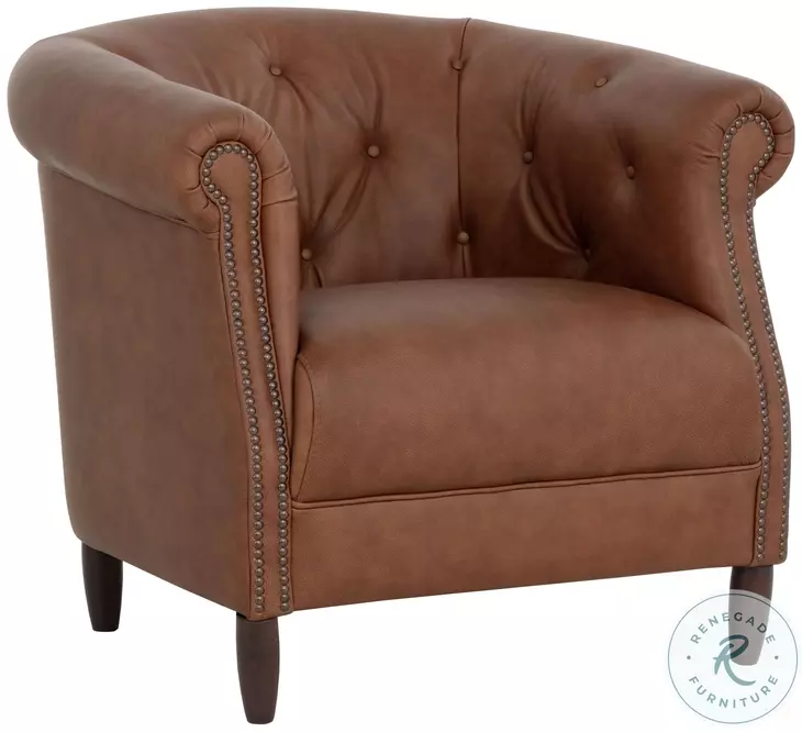 Marjorie Cognac Lounge Chair