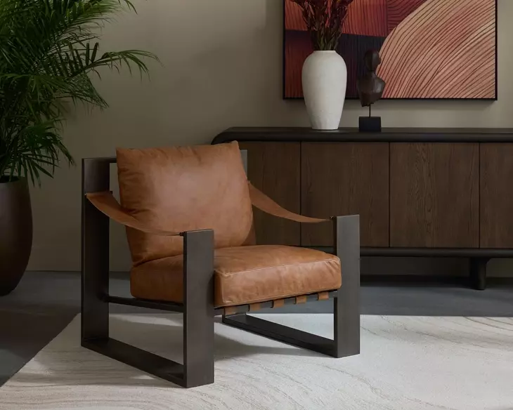 Berke Tan Lounge Chair