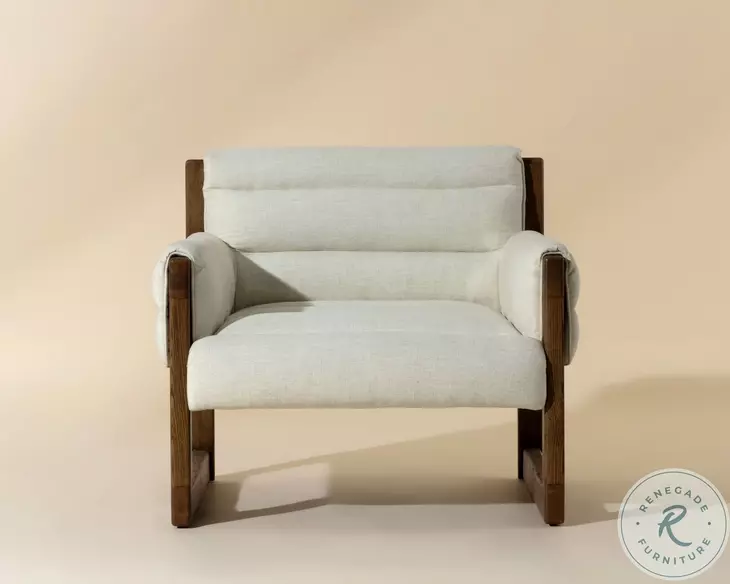 Whitby Geralt Linen Lounge Chair