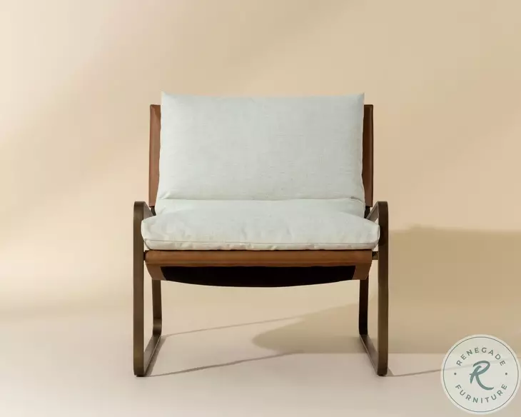 Darvayne Geralt Linen Lounge Chair