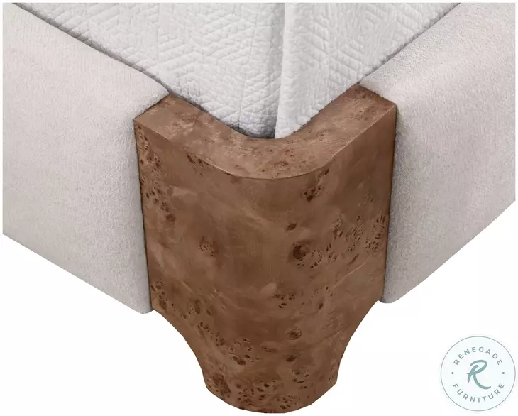 Kernwick Eclipse White King Upholstered Platform Bed