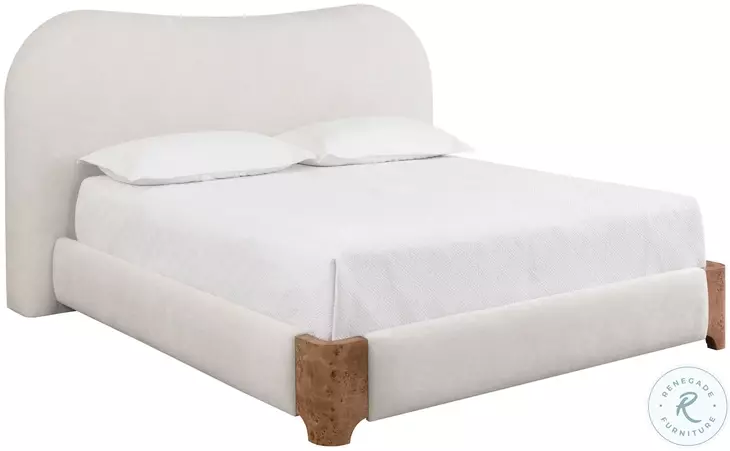 Kernwick Eclipse White King Upholstered Platform Bed