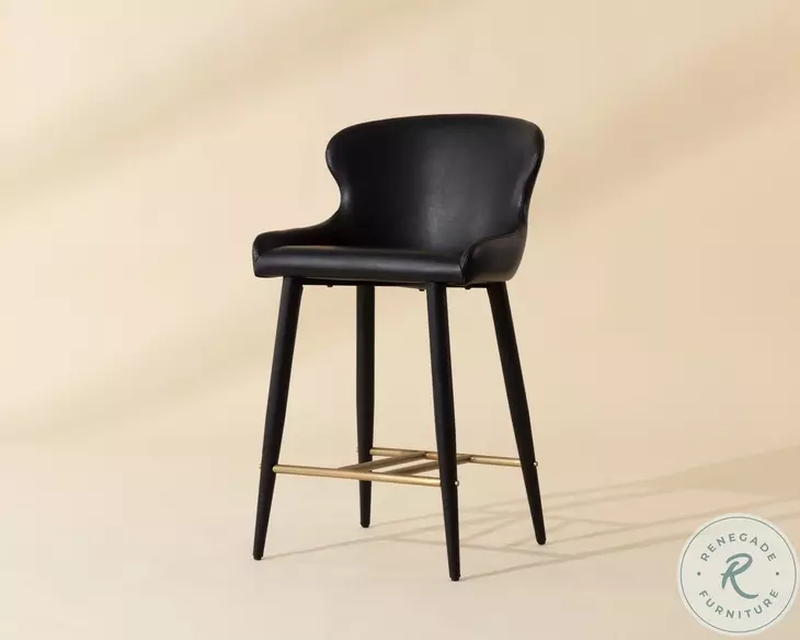 Cascade Bravo Black Counter Height Stool
