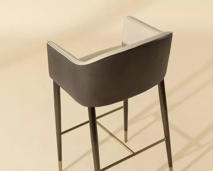 Rowan Dillon Cream Upholstered Bar Stool
