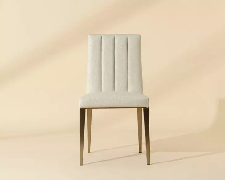 Wilbur Geralt Linen Performance Fabric Dining Chair Set of 2