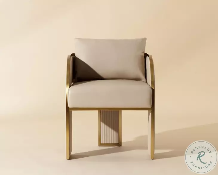 Riven Napa Beige Arm Chair