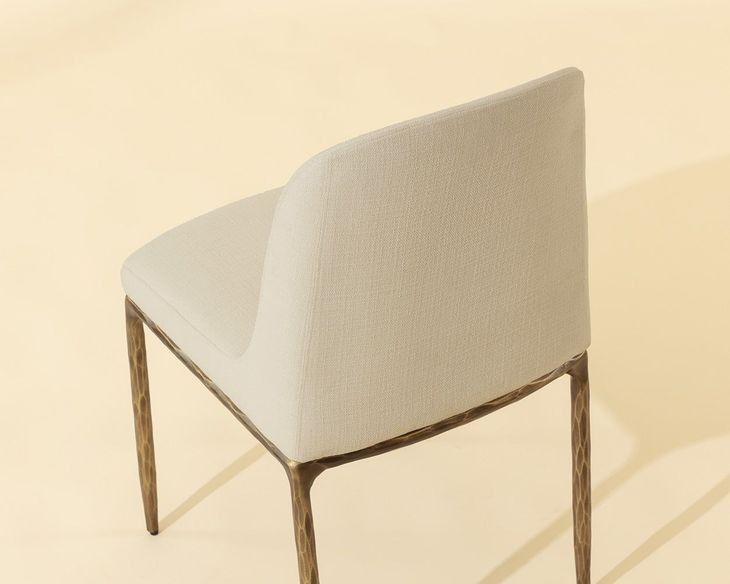 Leandro Zenith Alabaster Performance Fabric Dining Chair Set of 2