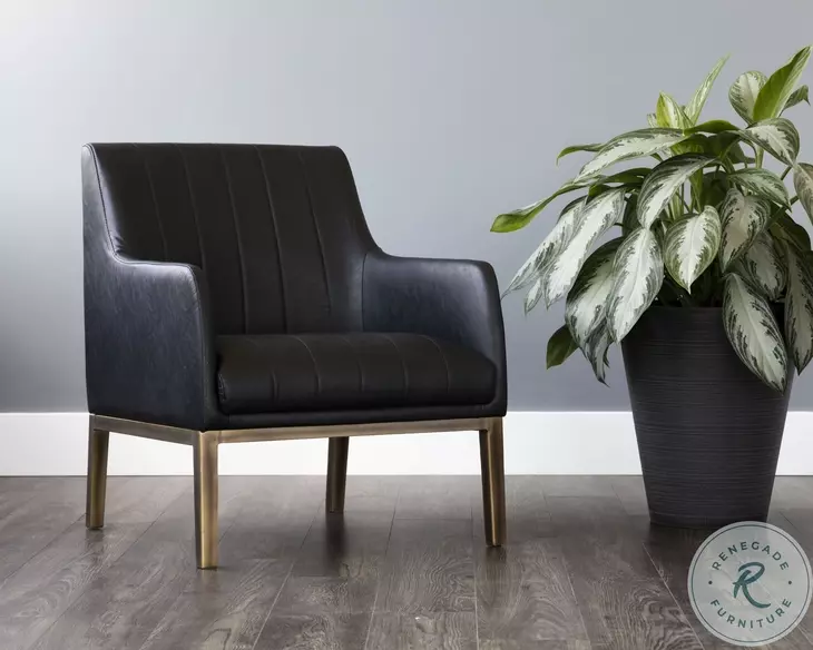 Wolfram Bravo Black Lounge Chair