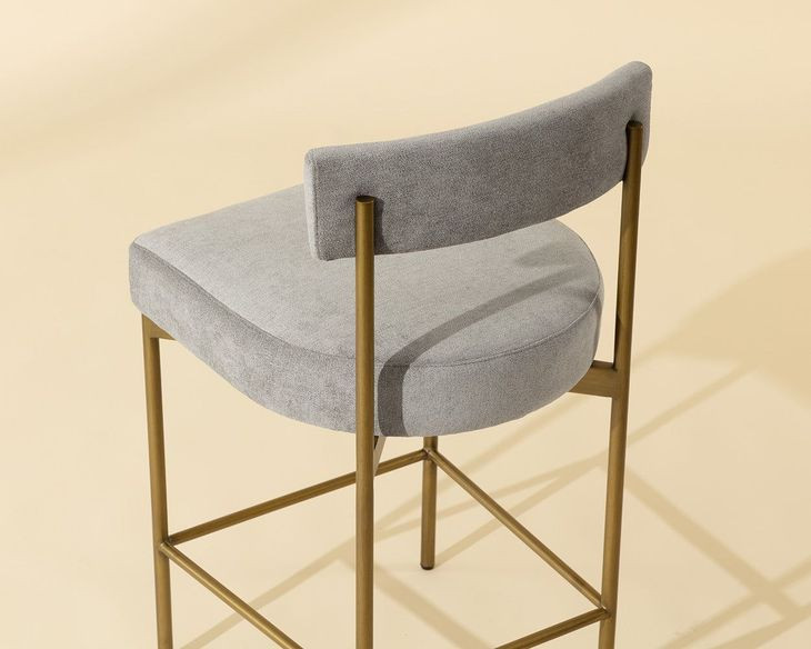 Astellan Polo Club Stone Performance Fabric Counter Height Stool