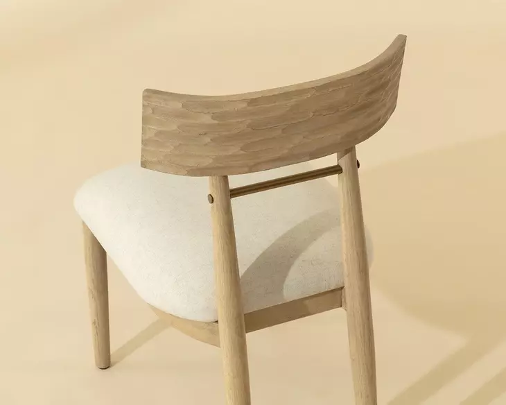 Sylvan Geralt Linen Performance Fabric Dining Chair Set of 2