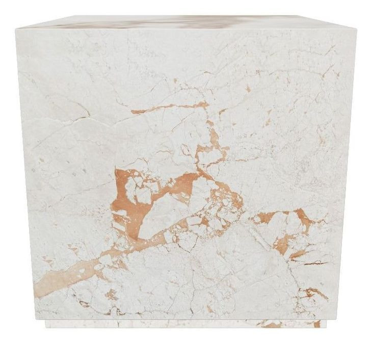 Arlo Cream Breccia Square Marble Top End Table