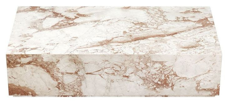 Arlo Cream Breccia Rectangular Marble Top Cocktail Table