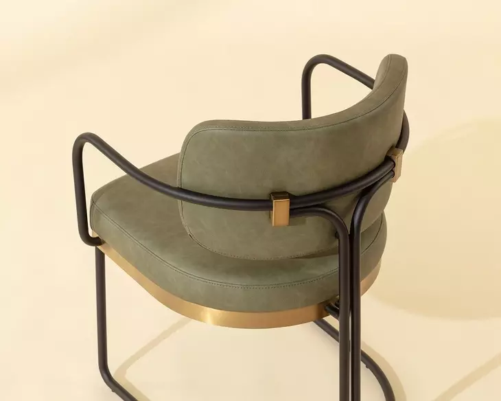 Jalen Ivanhoe Pine Upholstered Dining Arm Chair