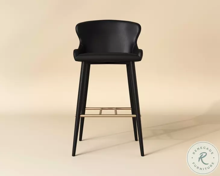 Cascade Bravo Black Bar Stool