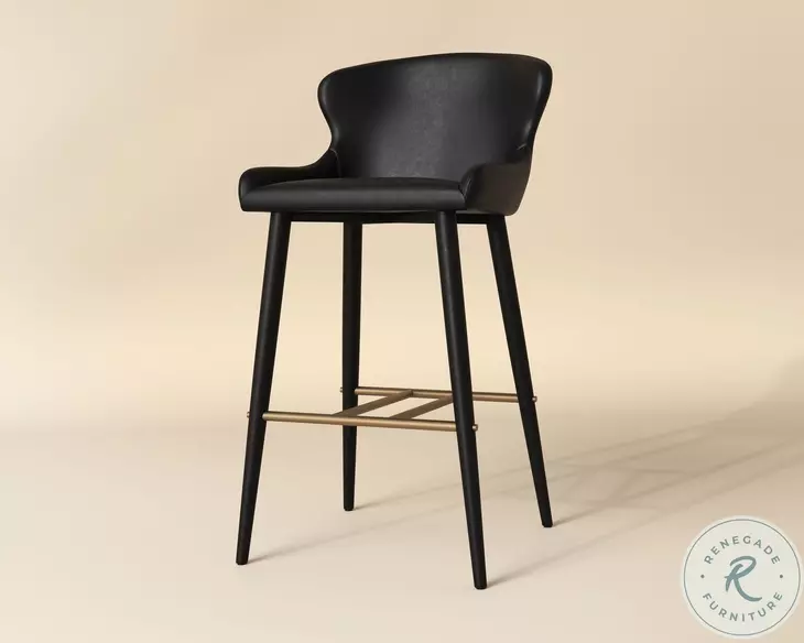 Cascade Bravo Black Bar Stool