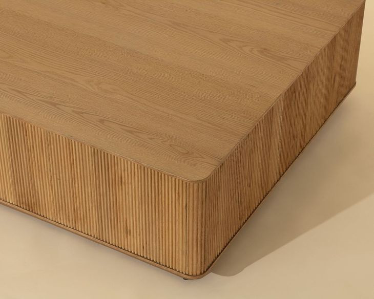 Thessaly Rustic Oak Rectangular Cocktail Table