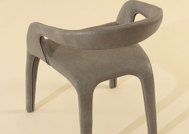 Atika Ivanhoe Mineral Upholstered Dining Arm Chair