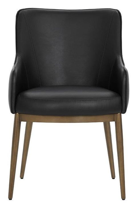 Winslow Bravo Black Upholstered Dining Armchair