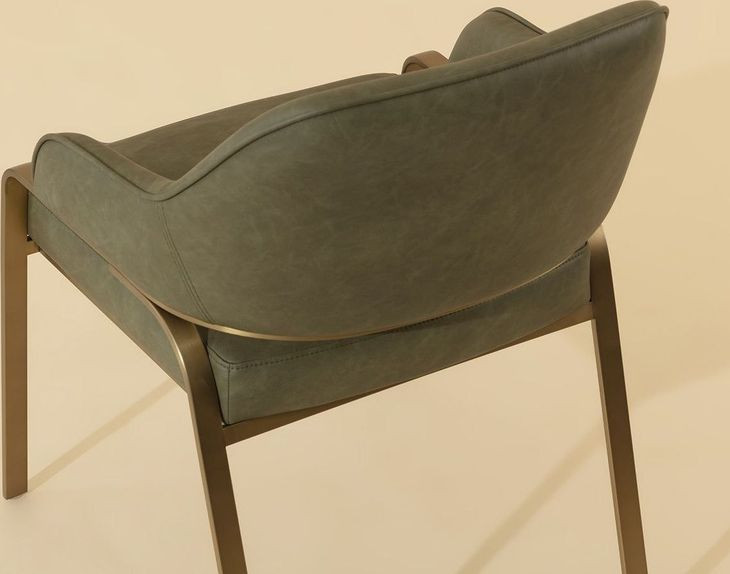 Zephyran Ivanhoe Pine Upholstered Dining Arm Chair