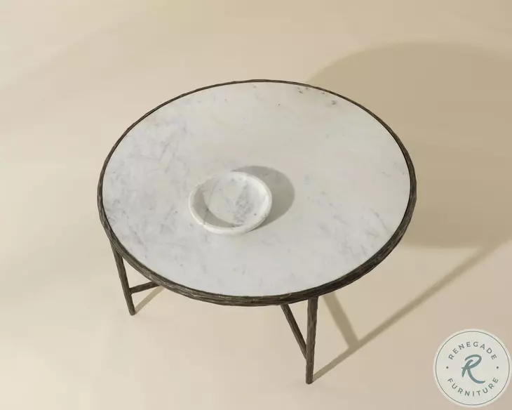 Riyaz White Coffee Table