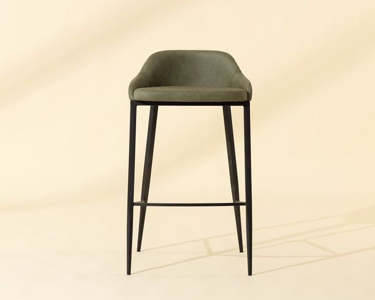 Astra Ivanhoe Pine Upholstered Bar Stool