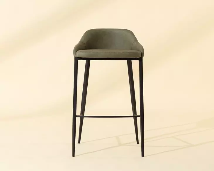 Astra Ivanhoe Pine Upholstered Bar Stool