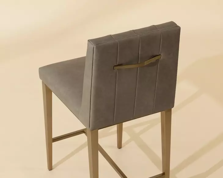 Hadwin Ivanhoe Mineral Upholstered Counter Height Stool