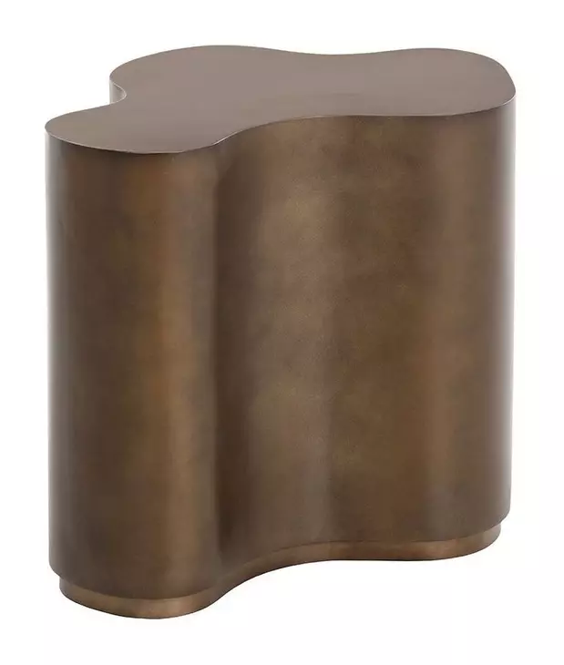 Aurora Antique Bronze Freeform Small Side Table