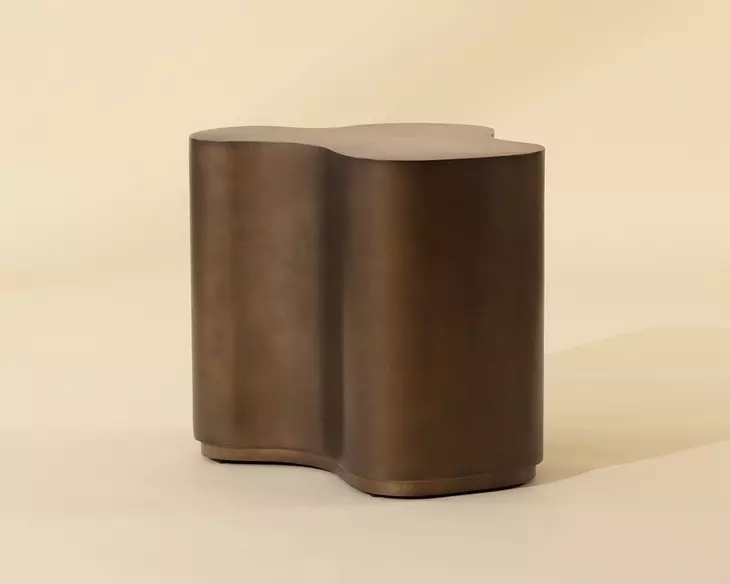 Aurora Antique Bronze Freeform Small Side Table