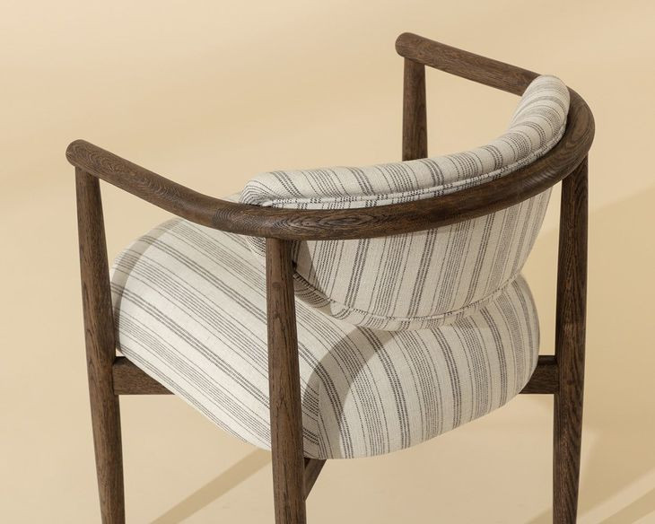 Freya Gifford Script Upholstered Dining Armchair
