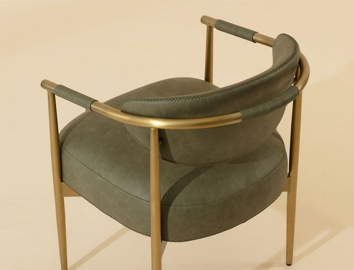 Heloise Ivanhoe Pine Upholstered Dining Arm Chair